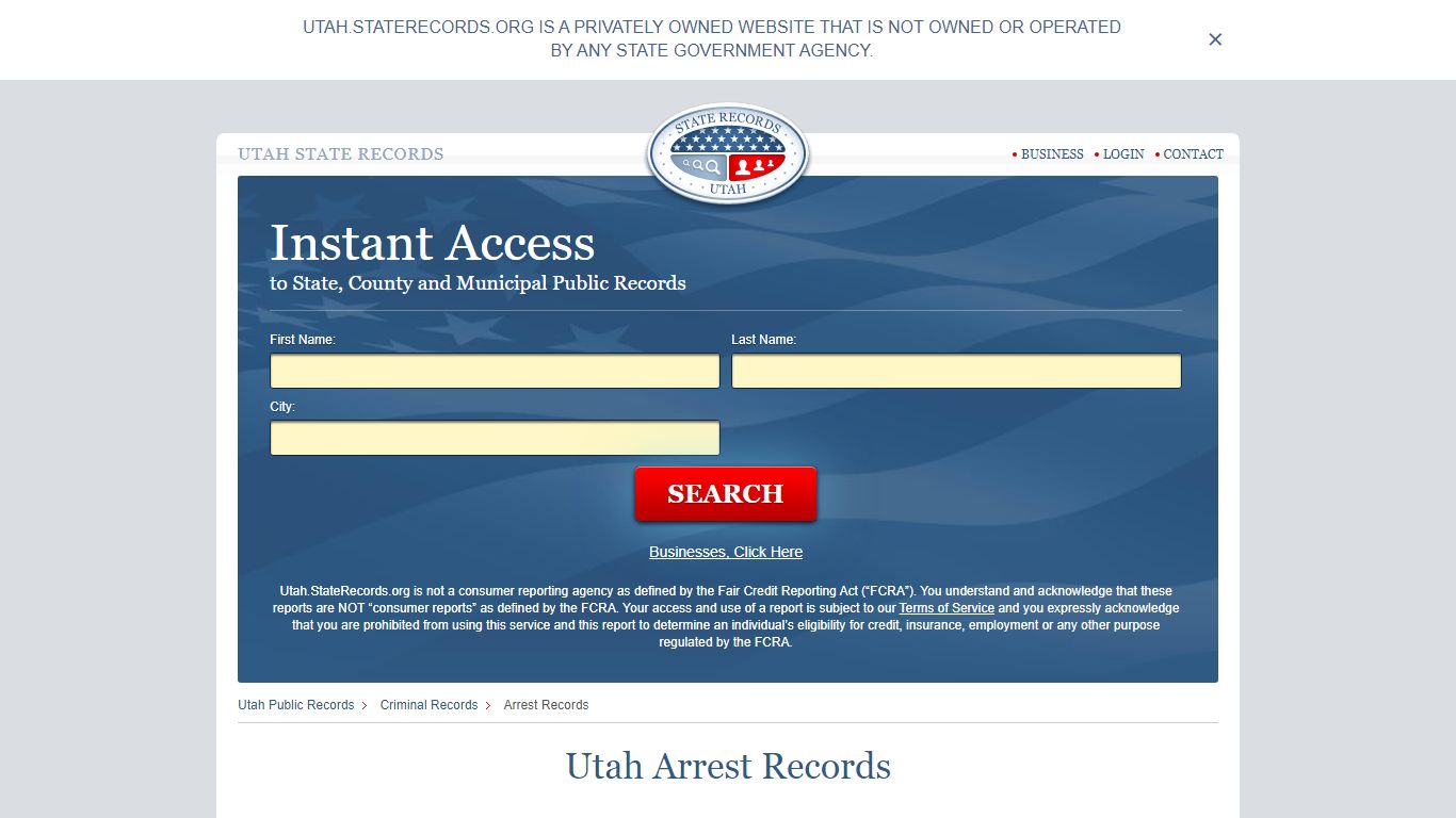 Utah Arrest Records | StateRecords.org